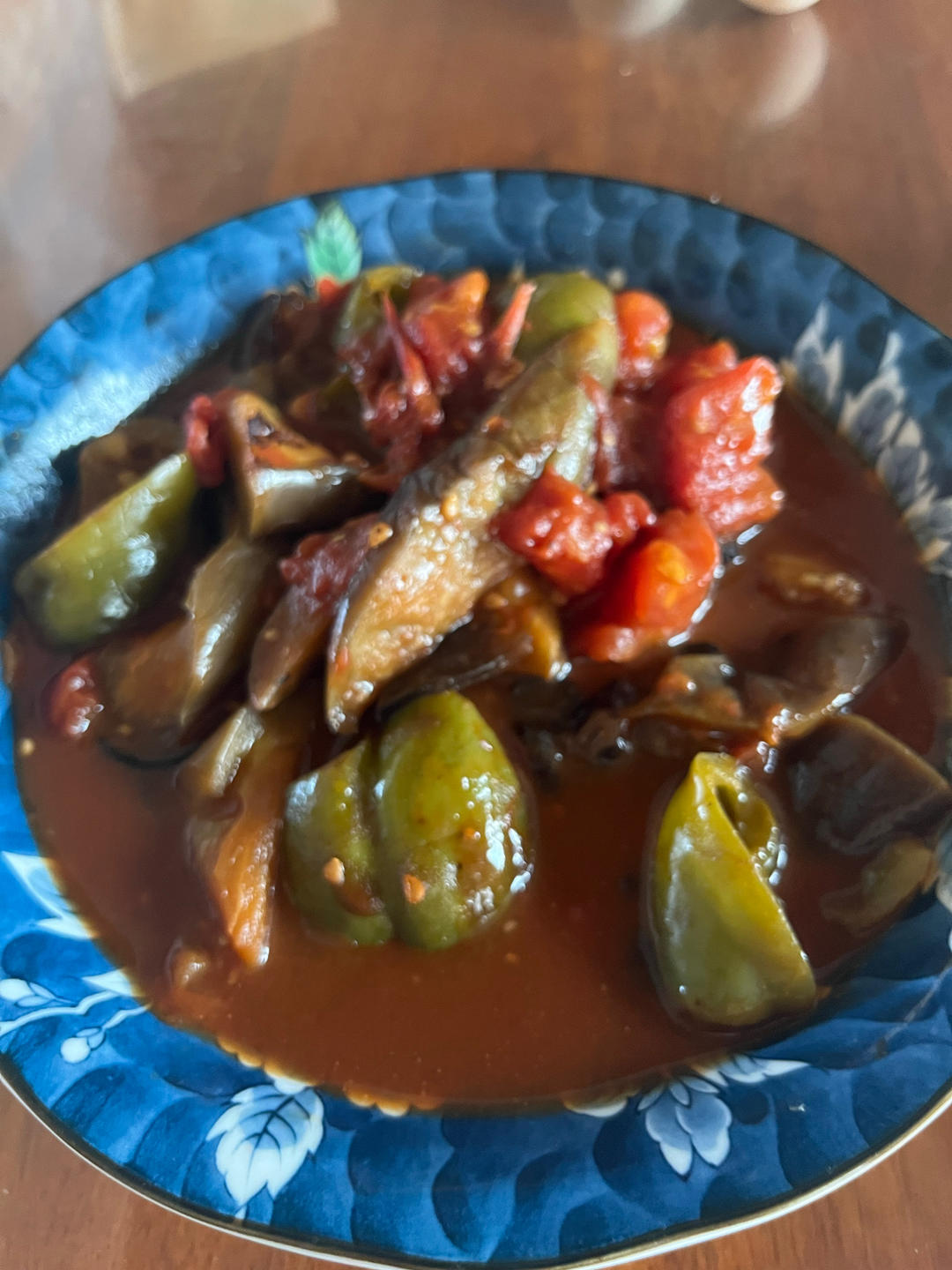 5分钟快手下饭菜#番茄炒茄子🍅番茄家族