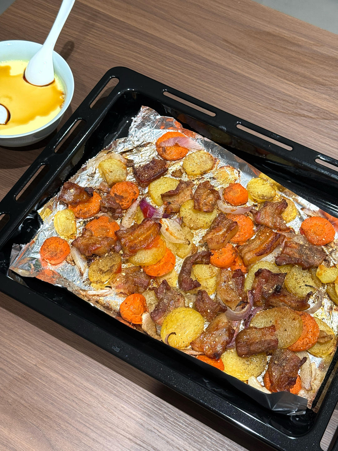 烤箱版土豆烤五花肉