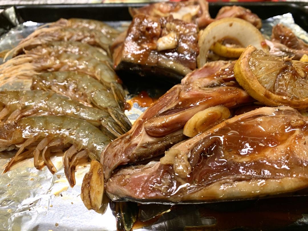 香烤三文鱼头