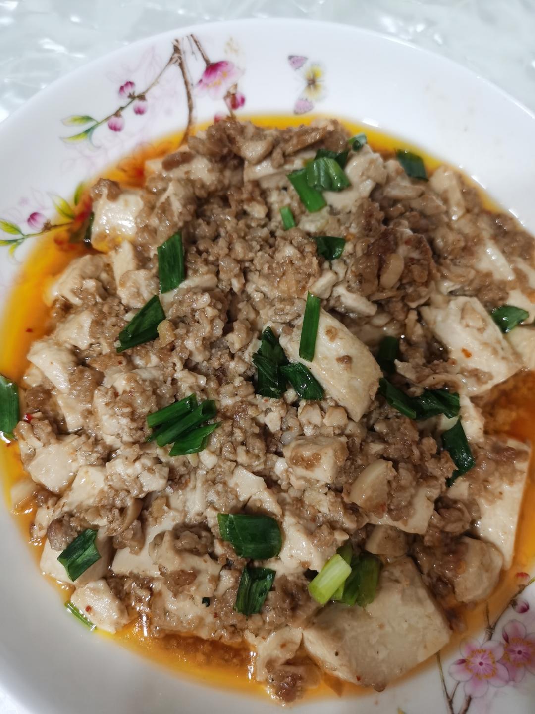 肉末内酯豆腐｜加了豌豆和糯玉米粒营养更丰富