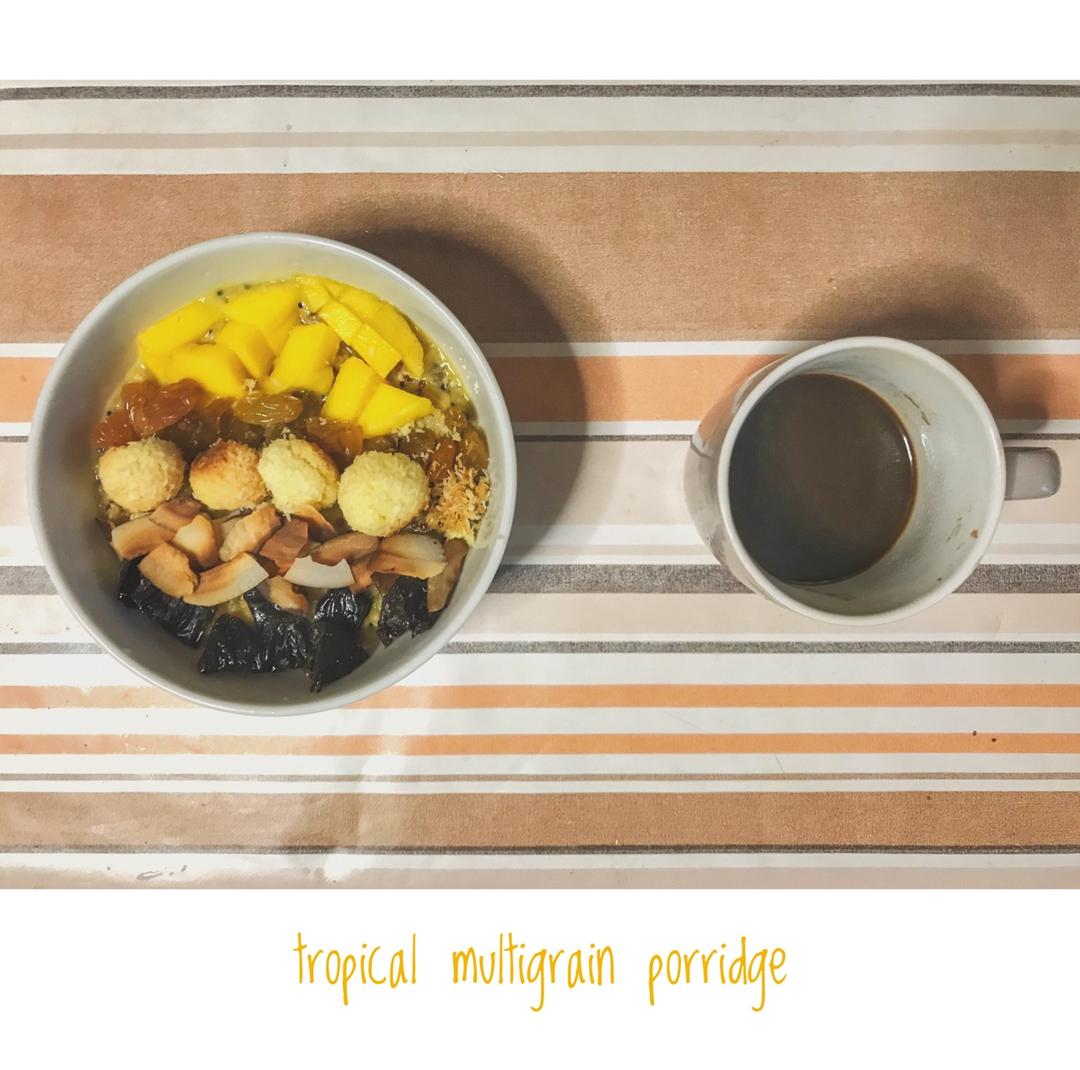 热带风情多谷物燕麦粥（不添加精制糖）