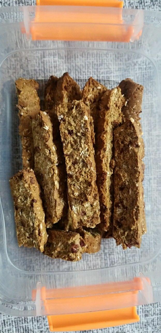 【健康零食】燕麦坚果意式脆饼