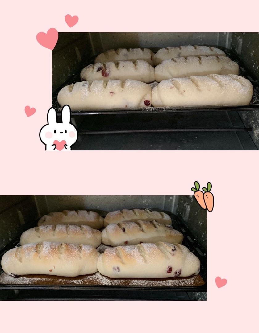 内心柔软的蔓越莓芝士软欧包