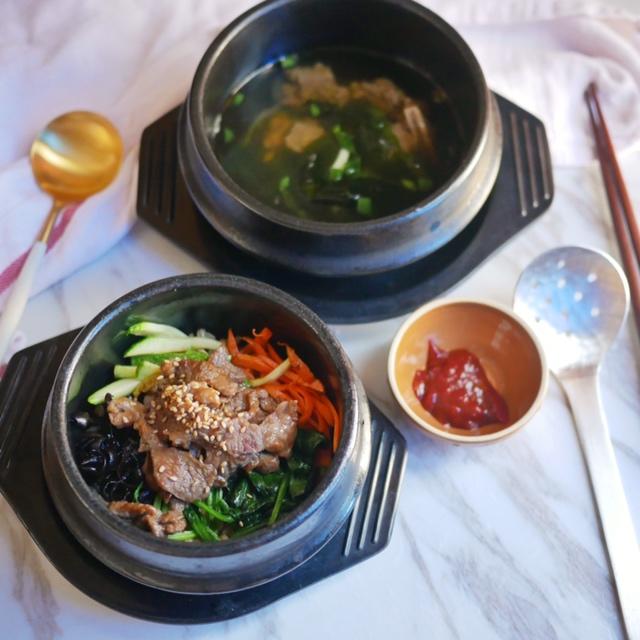 牛肉石锅燕麦饭