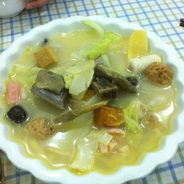 小香菇豆腐鱼丸杂烩汤
