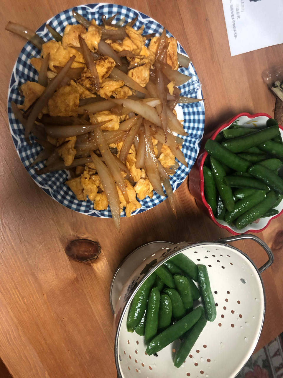 一口春天：水煮豌豆荚