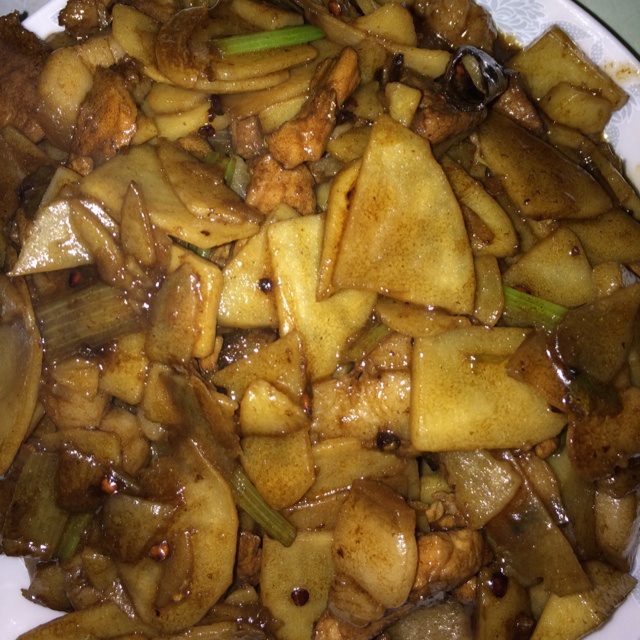 土豆炒肉片