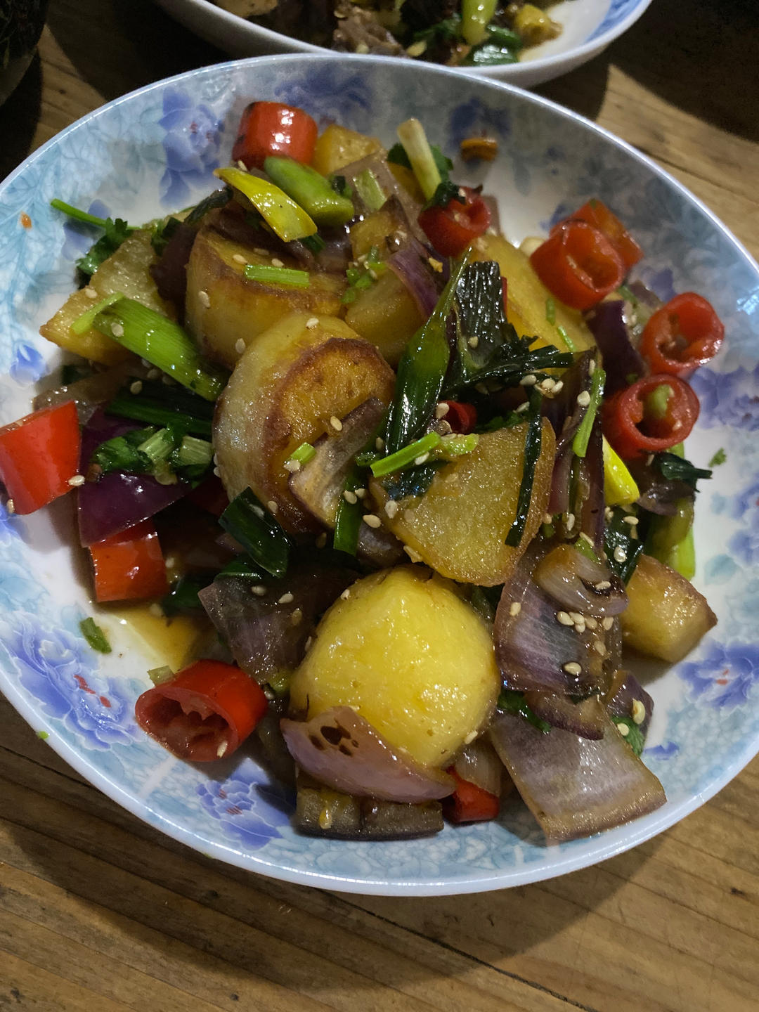 孜然香辣煎小土豆