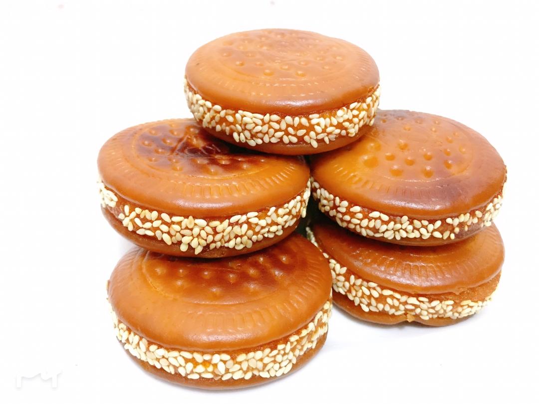 彤妈霖妈做的金钱南瓜饼