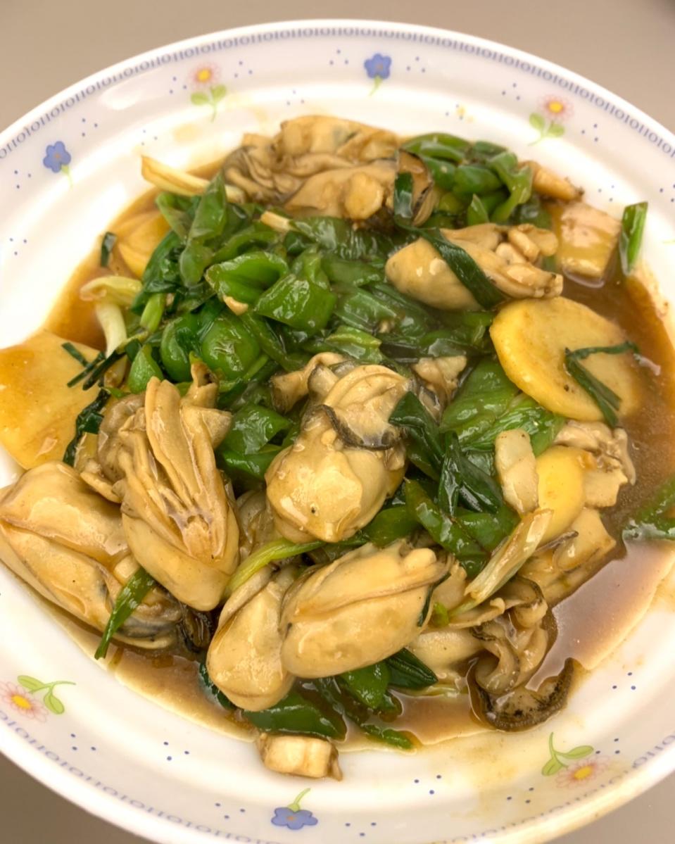姜葱爆炒生蚝