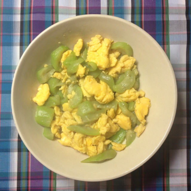丝瓜炒蛋