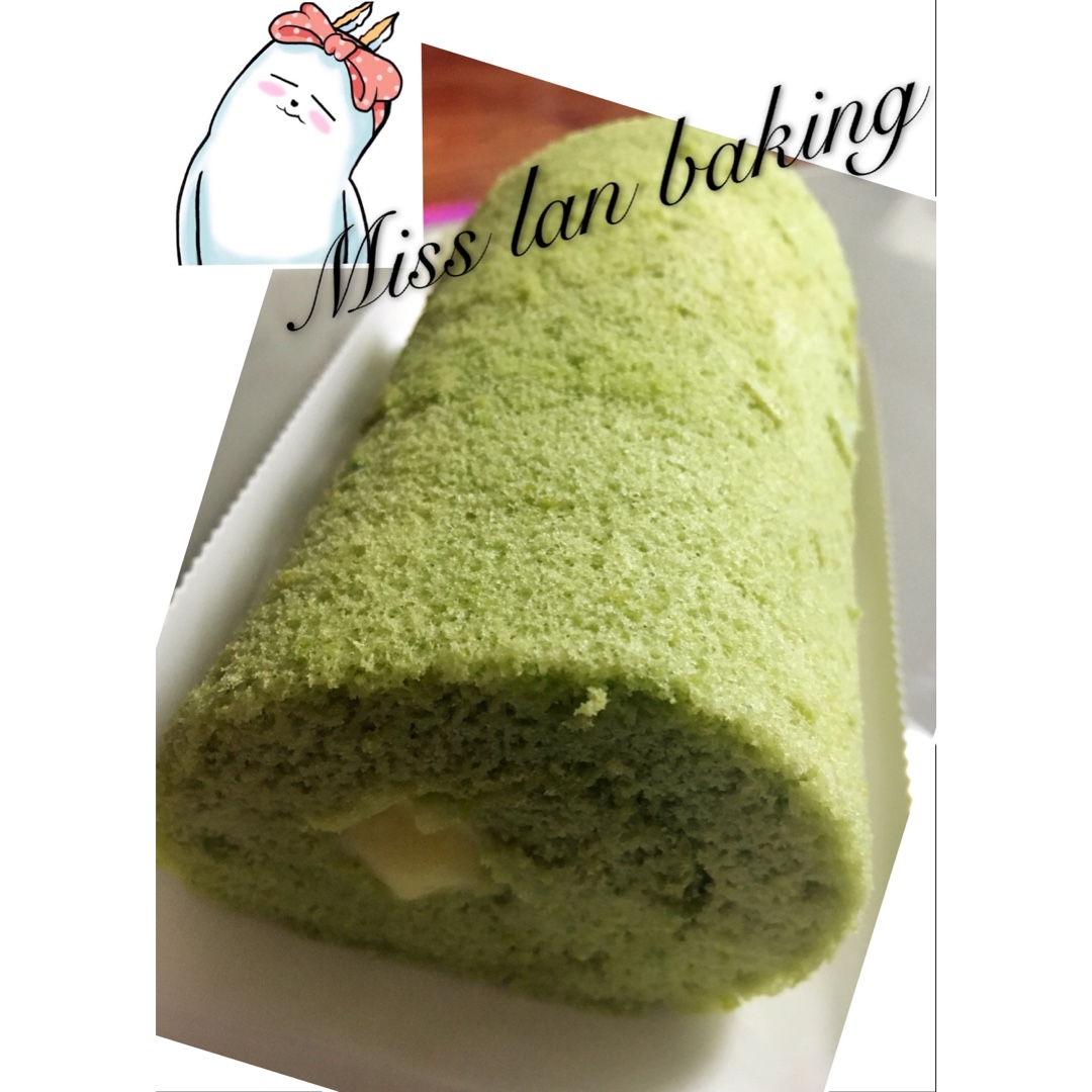 抹茶蜜豆蛋糕卷