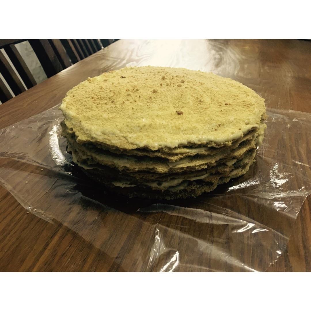 俄罗斯蜂蜜蛋糕   千层蛋糕【又名提拉米苏】
