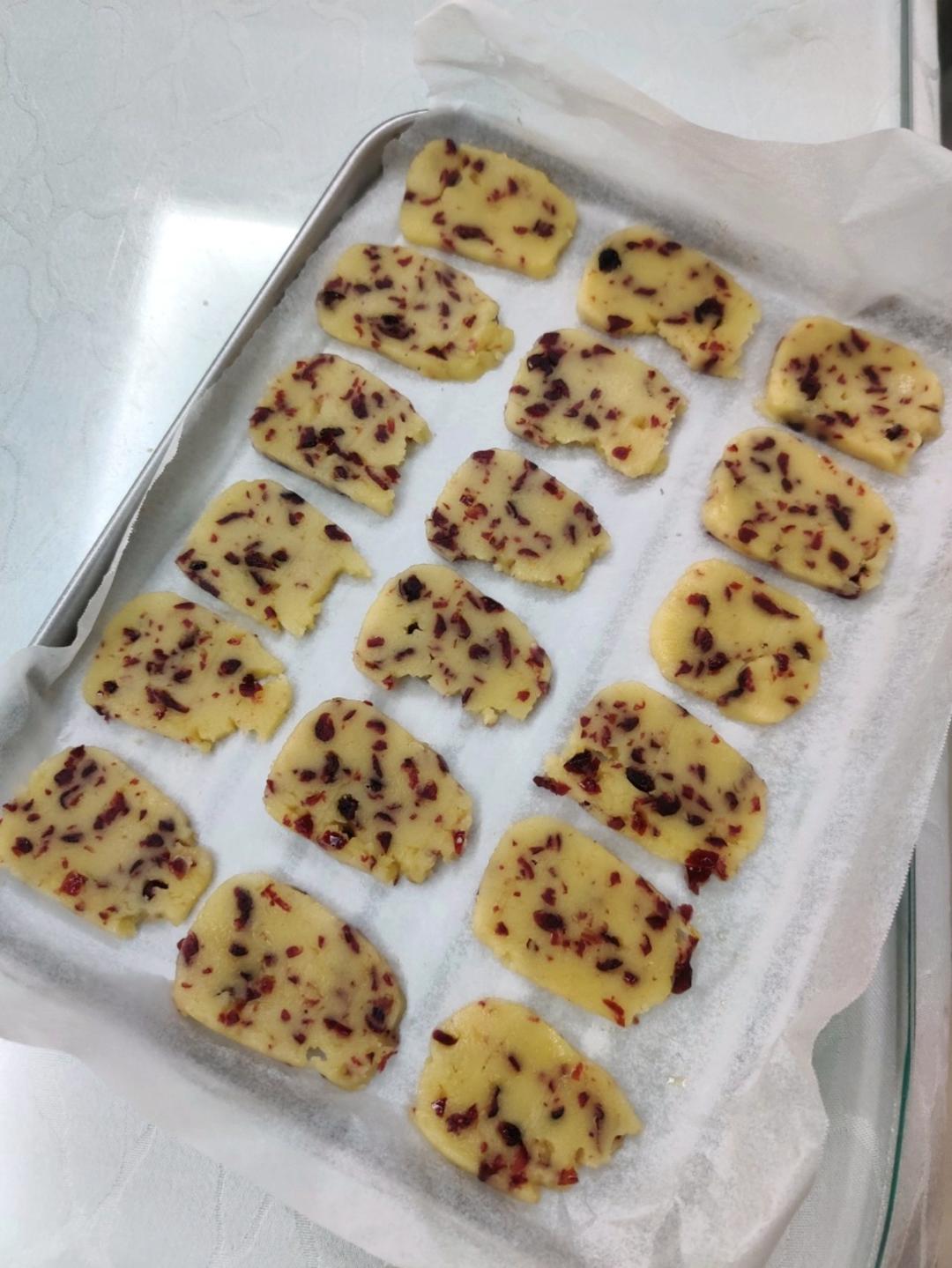 低糖少油版蔓越莓饼干