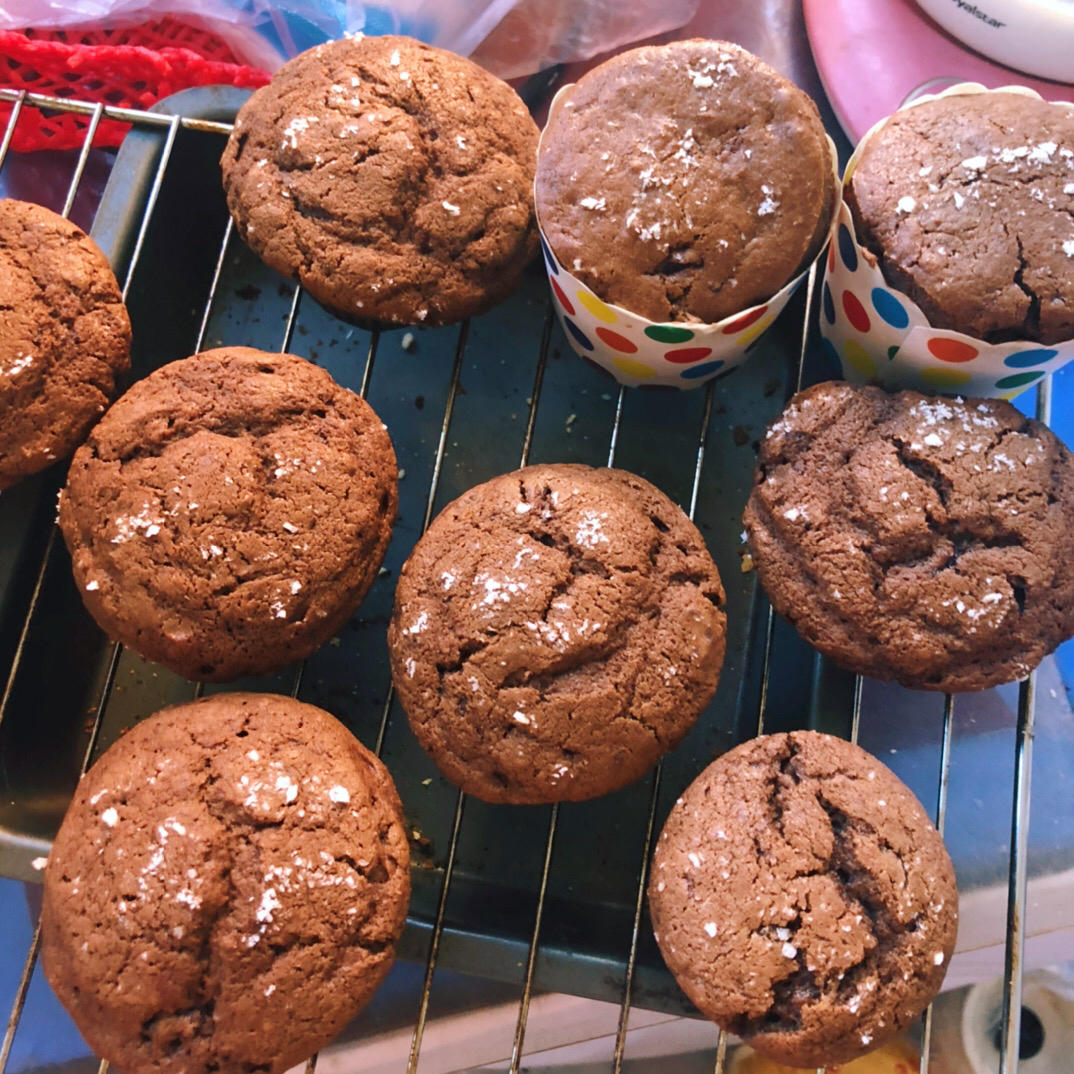 完美复刻星巴克蘑菇头巧克力玛芬蛋糕