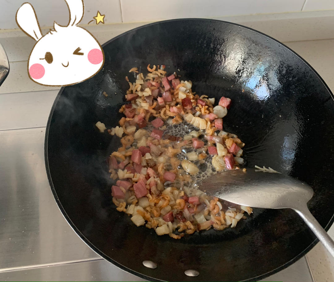 北鼎铸铁锅食谱｜腊肠萝卜饭