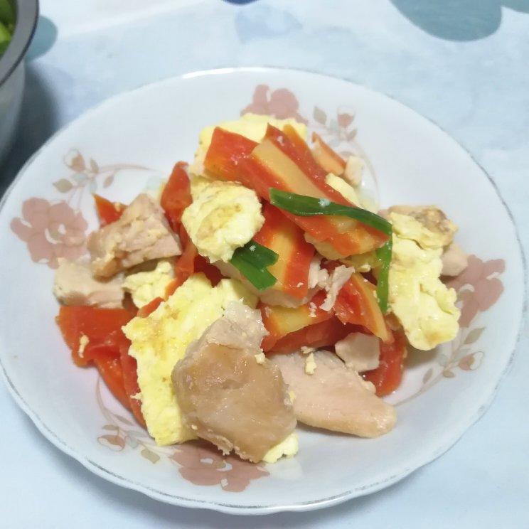胡萝卜炒鸡蛋