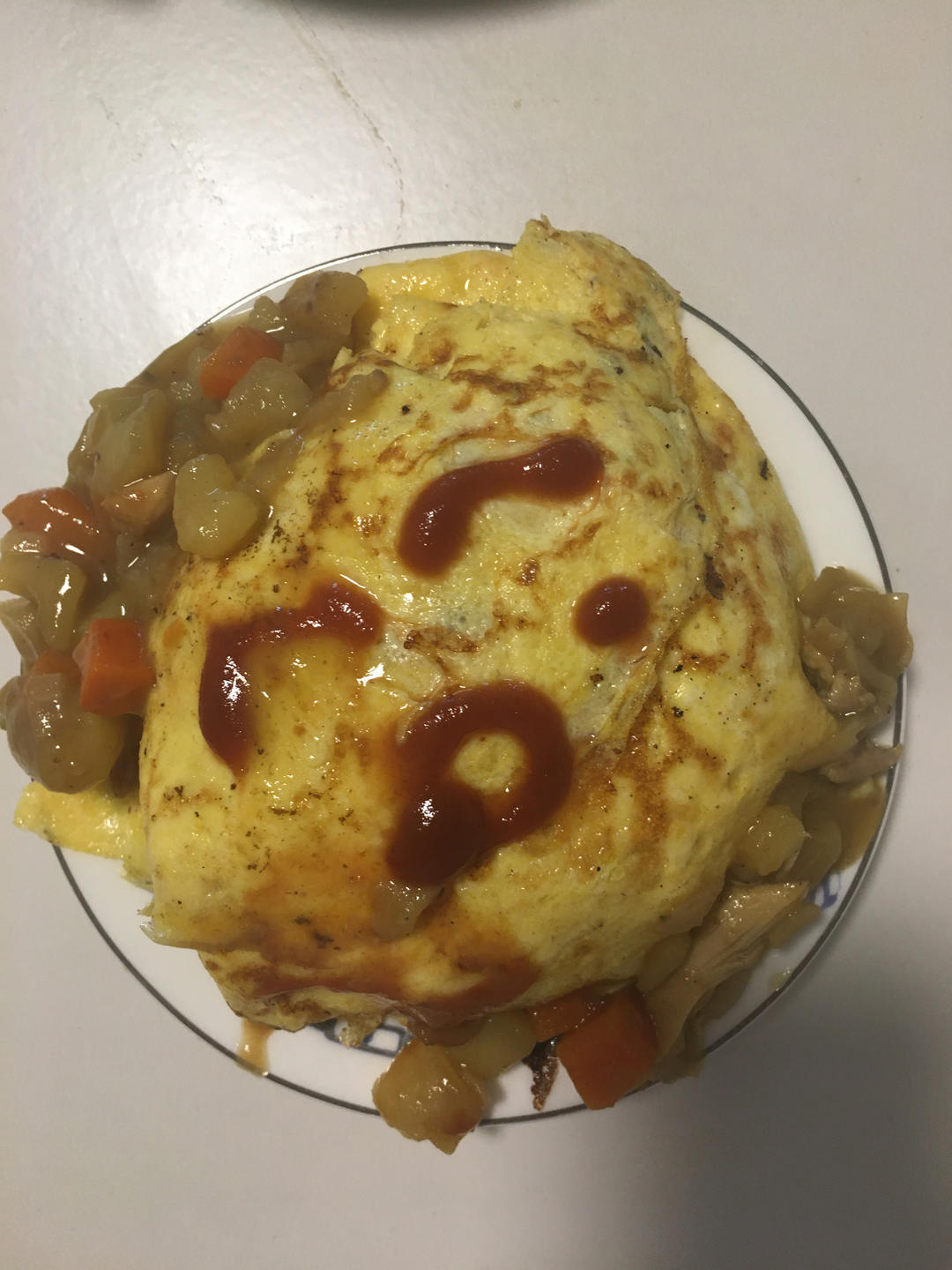 日式咖喱鸡蛋包饭