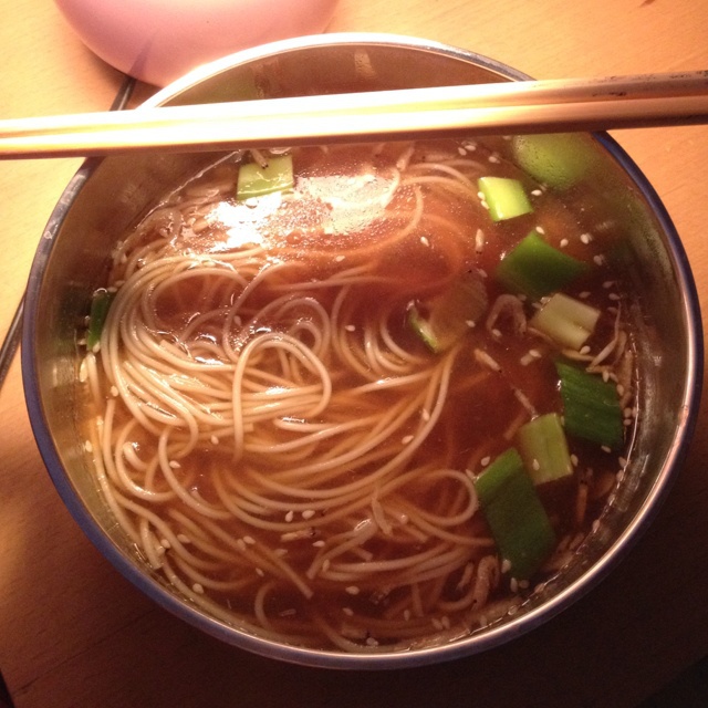 小葱麻油酱油面