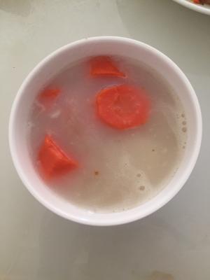 山药红萝卜面汤的做法 步骤8