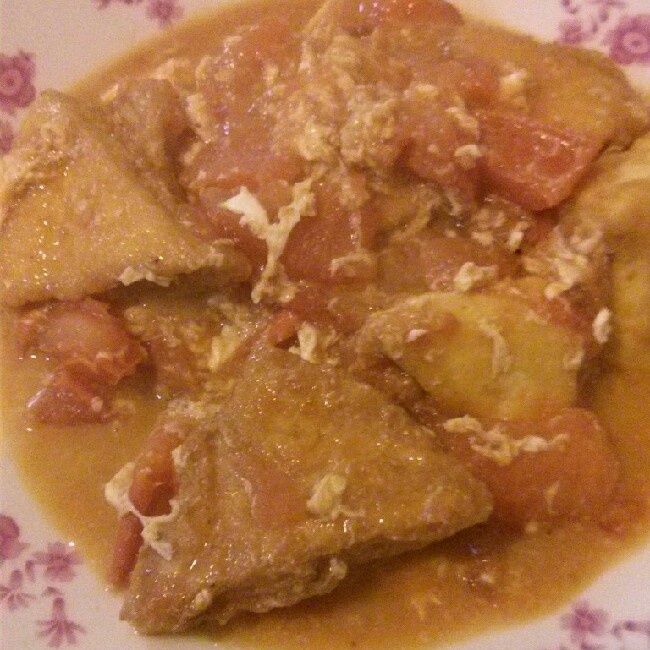 西红柿烧豆腐