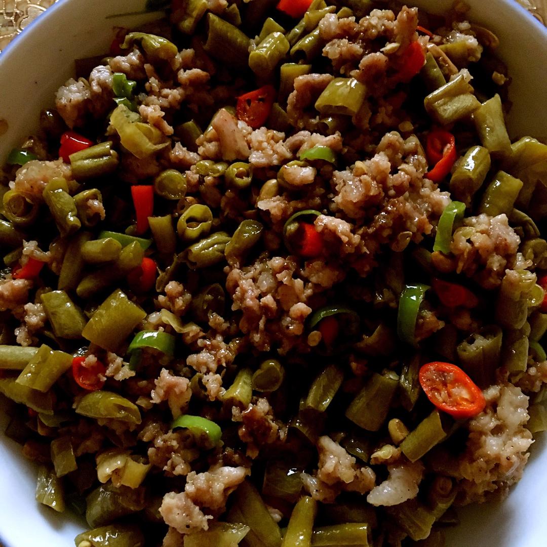 酸豆角肉沫