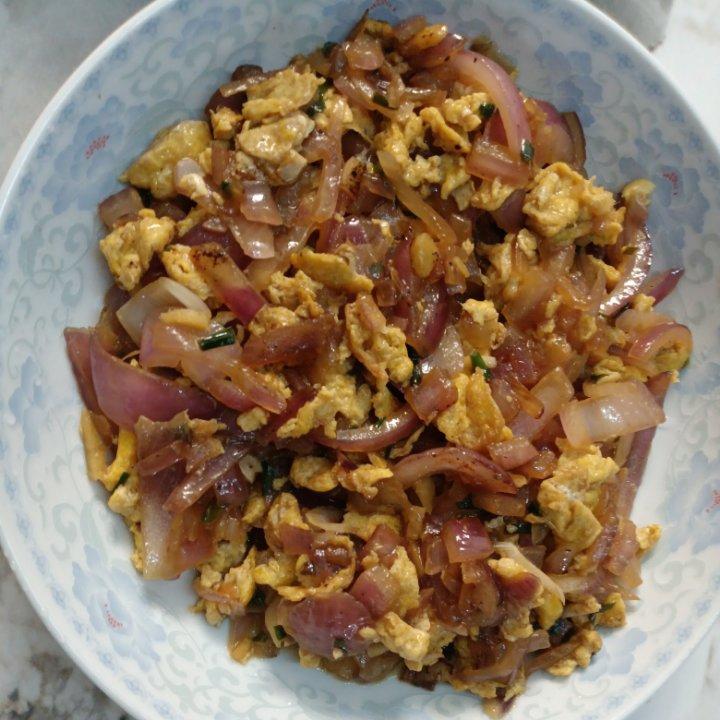 降压防癌的好食材  洋葱炒鸡蛋