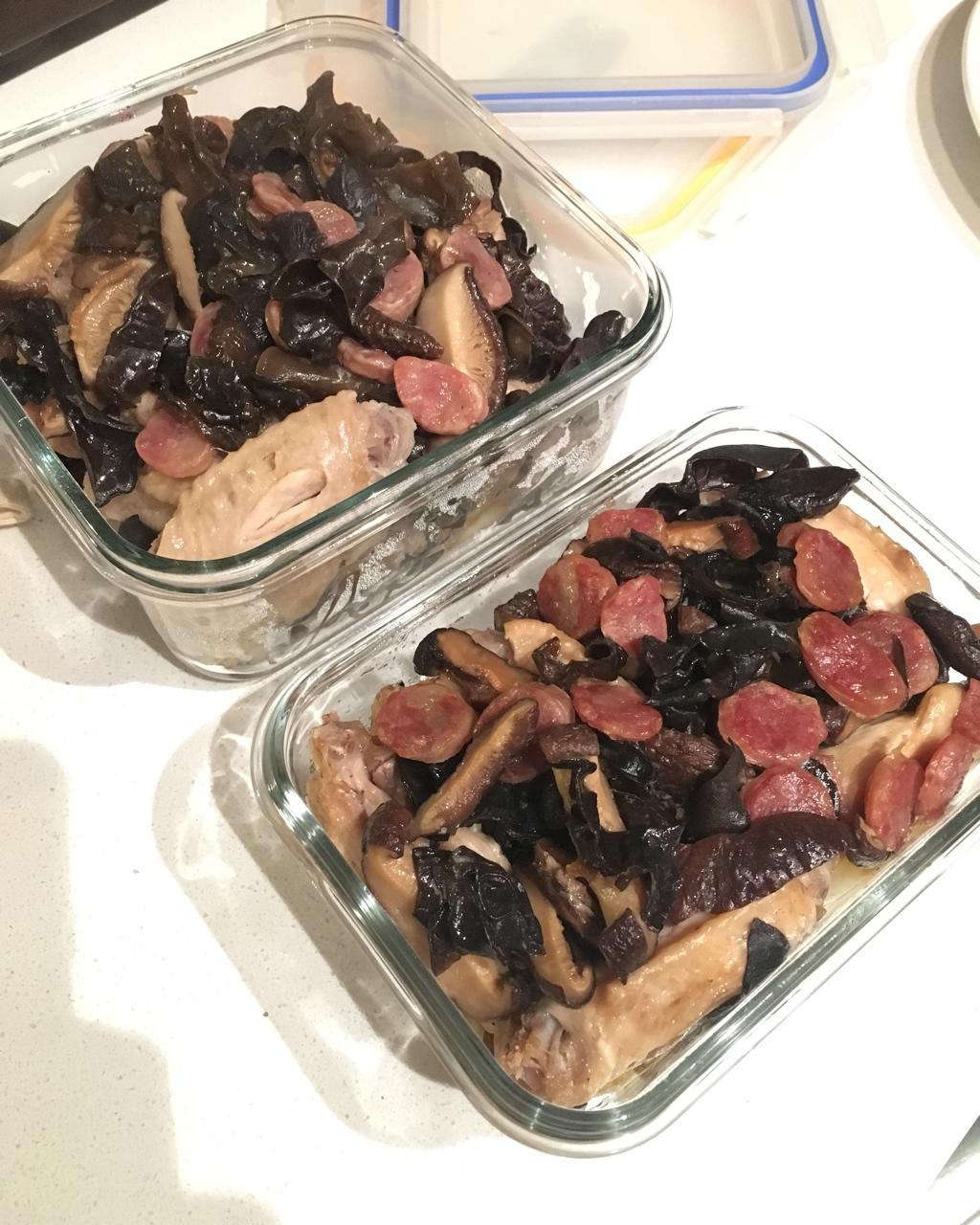 腊肠蒸鸡翅