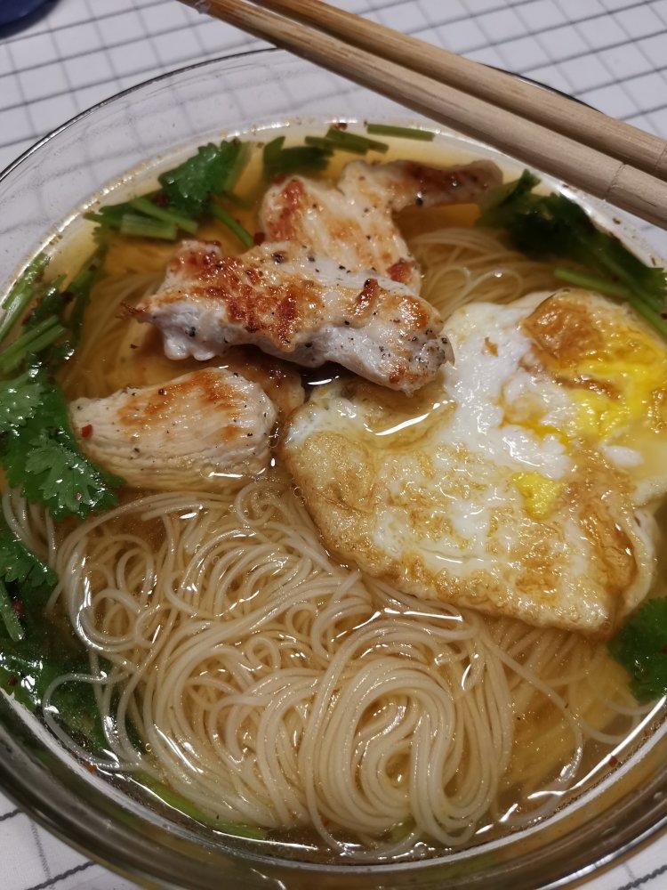 快手早餐-酱汤面，汤都喝光
