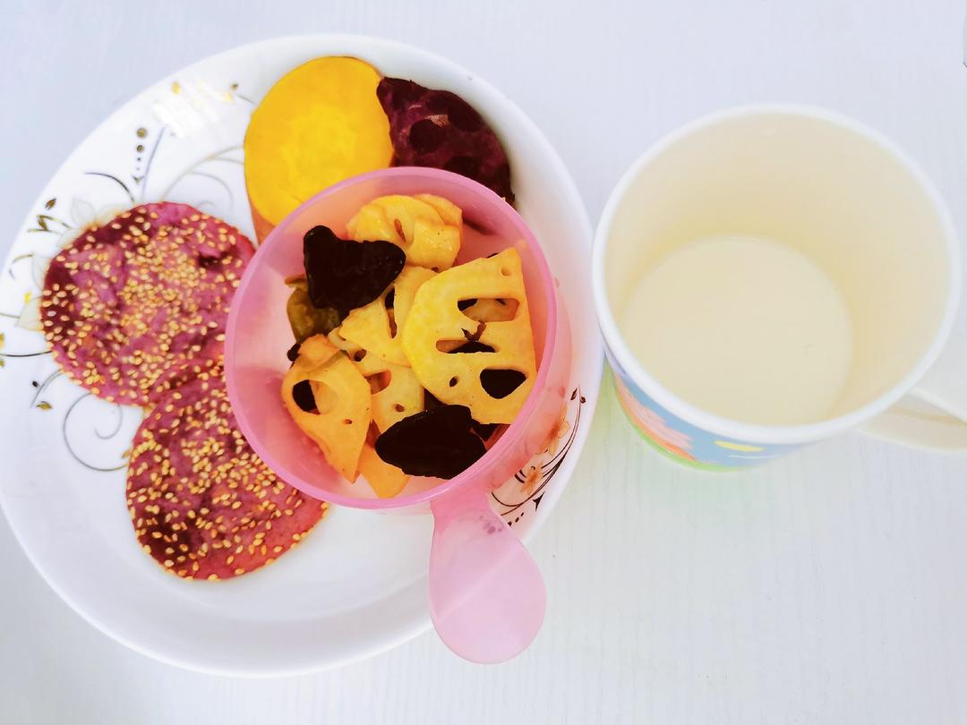 空气炸锅🥛奶香紫薯饼🔥软糯Q弹好吃不能停