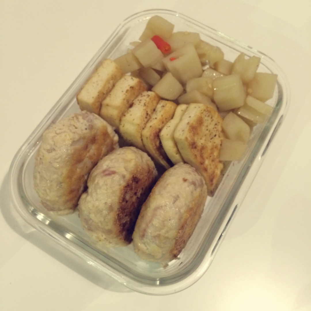 豆腐鲜肉饼