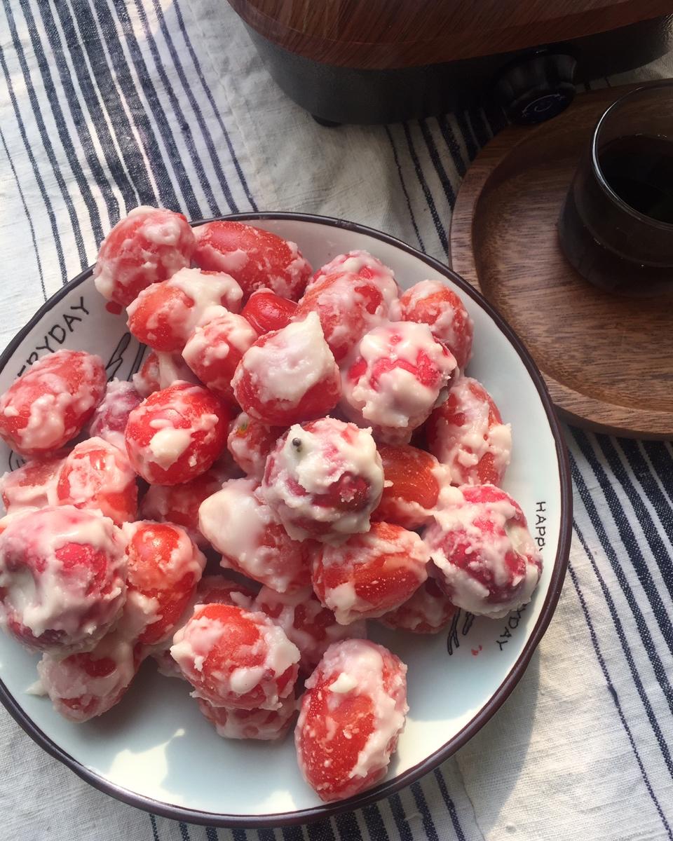 三不斋主人做的柠檬糖霜圣女果