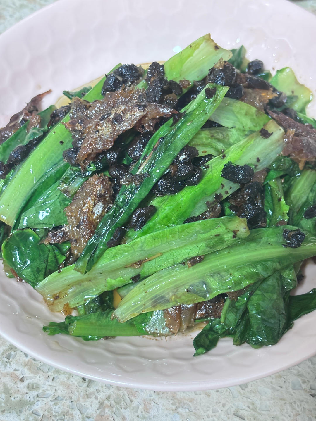 豆豉鲮鱼油麦菜