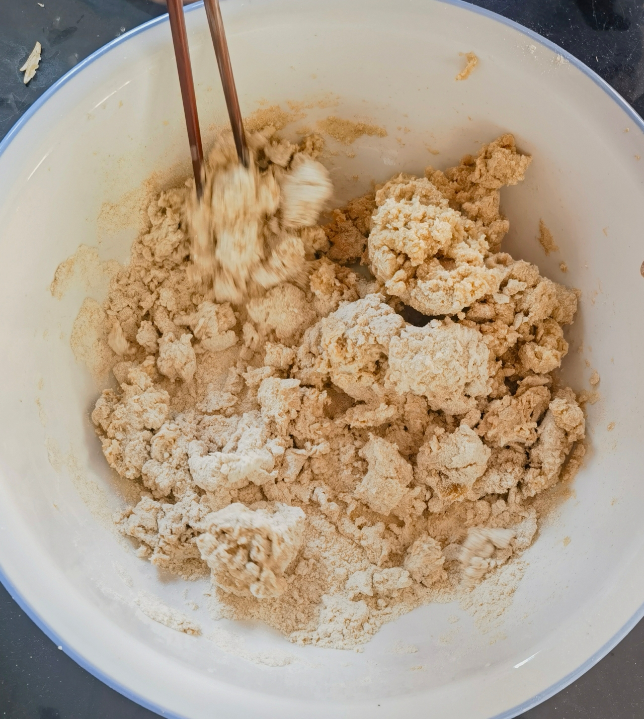 全麦低脂烫面萝卜肉包子的做法 步骤3