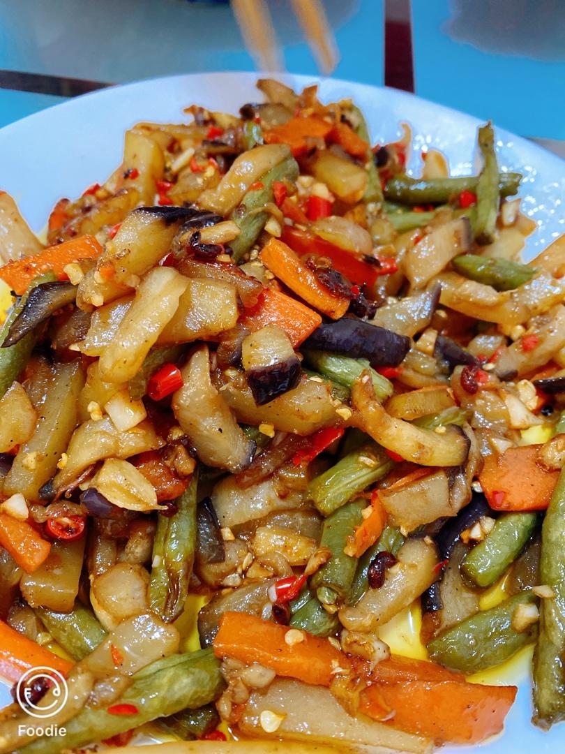 豆角烧茄子