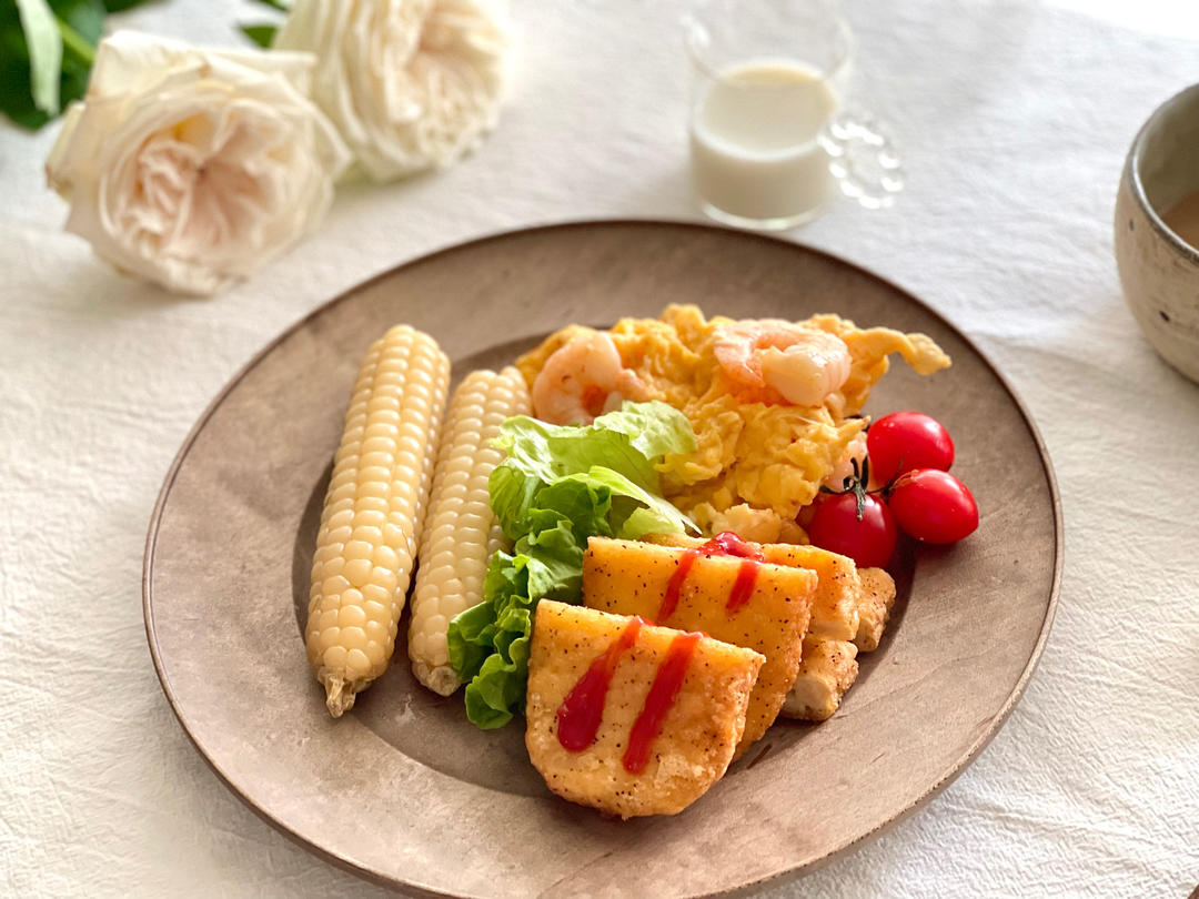 鲜香嫩滑的 虾仁滑蛋