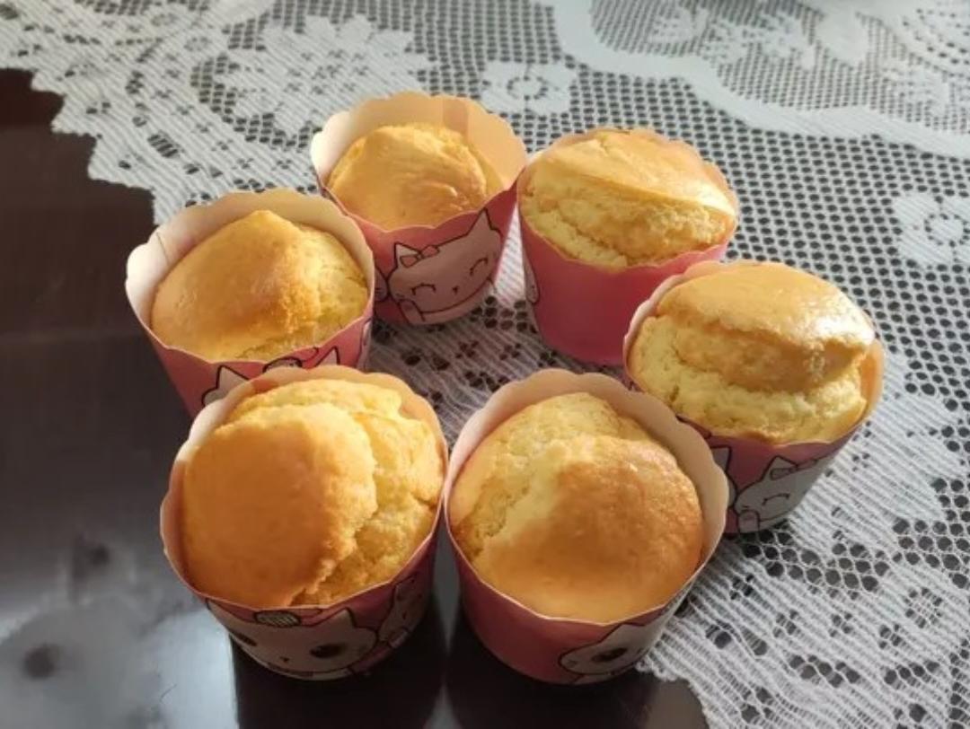 空气炸锅纸杯麦芬蛋糕（超简单）