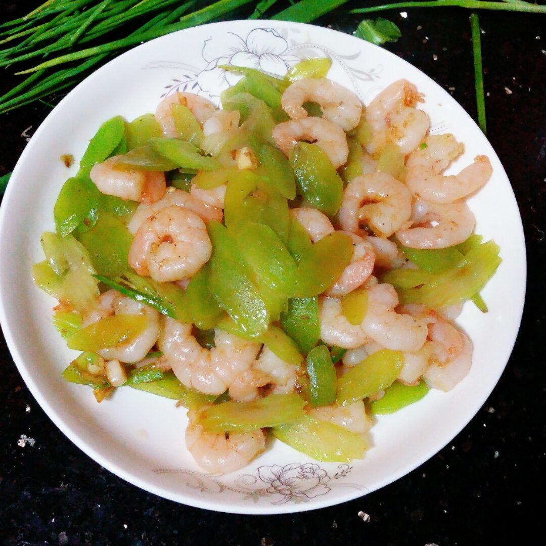 西芹炒虾仁