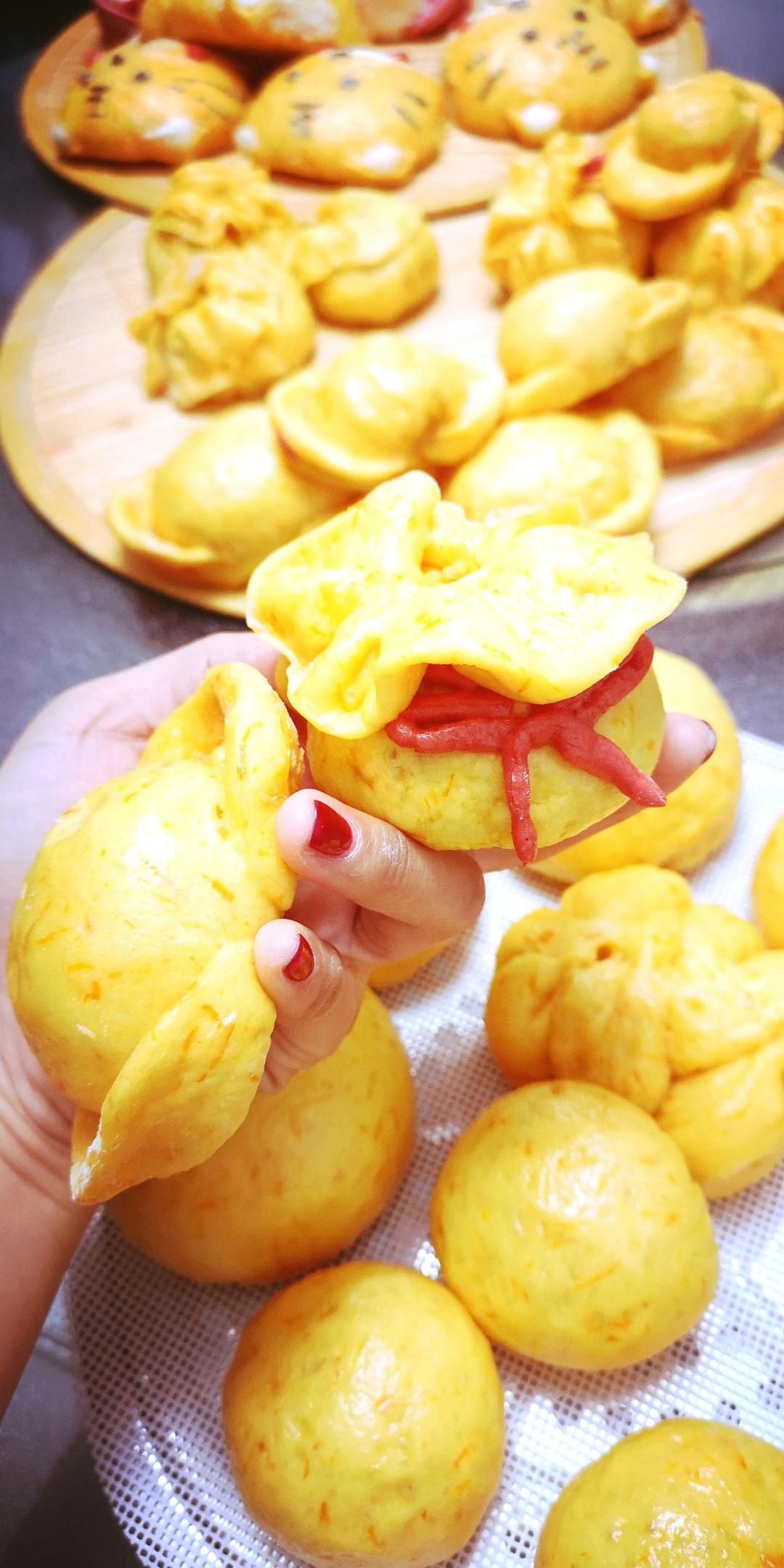 原创loveme虎年大老虎卡通包卡通馒头哄娃必备