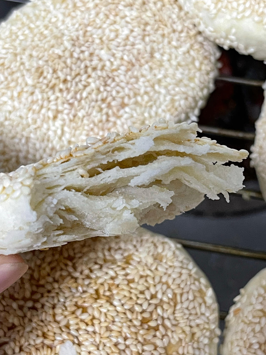 红糖芝麻烧饼（电饼铛版）
