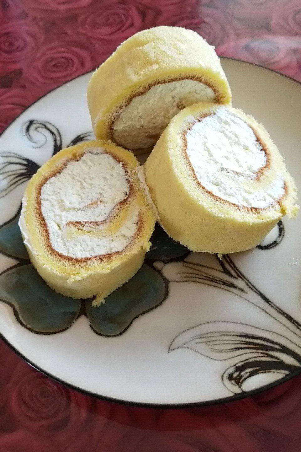 我是刘美美呀做的tinrry下午茶教你做基础原味蛋糕卷