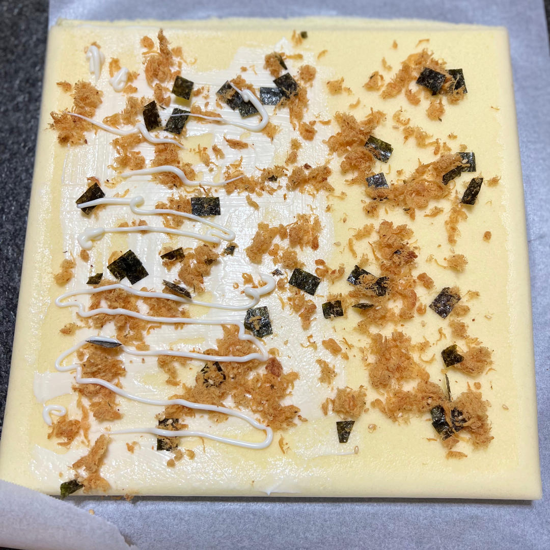 香葱肉松卷 蛋糕卷-无敌美味