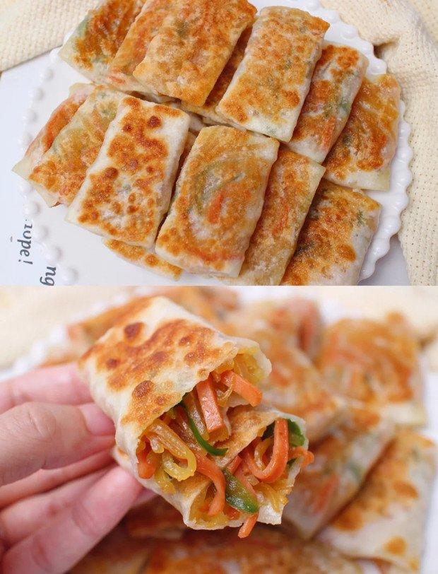 百吃不厌的土豆丝卷饼，当早餐最好