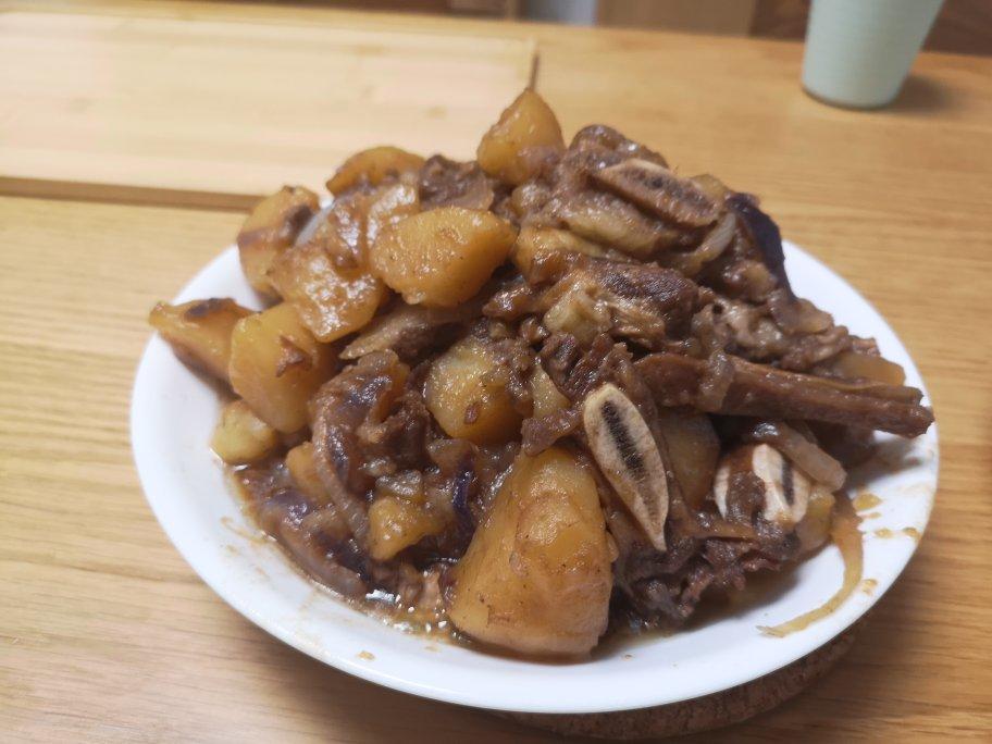 一扫而空的红烧牛肋排