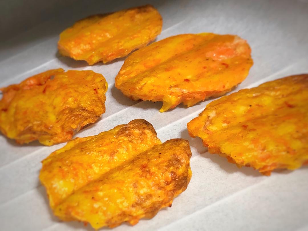 巴沙鱼胡萝卜蟹香小饼