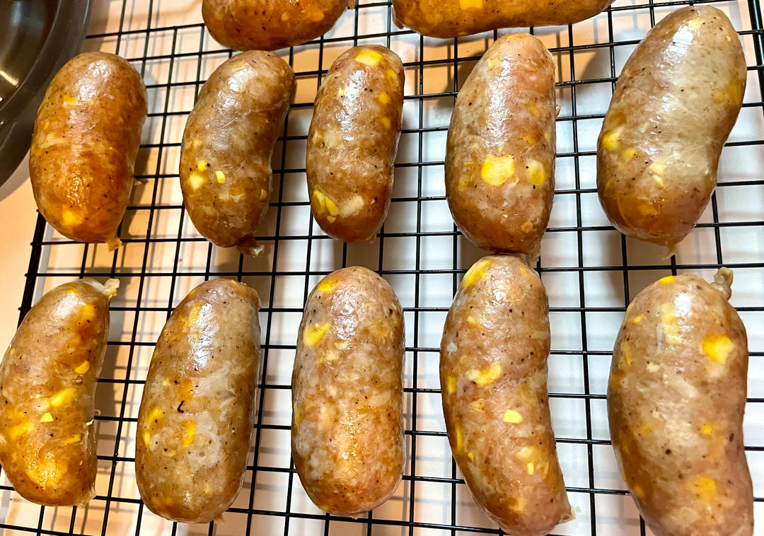 自制鸡肉脆皮肠