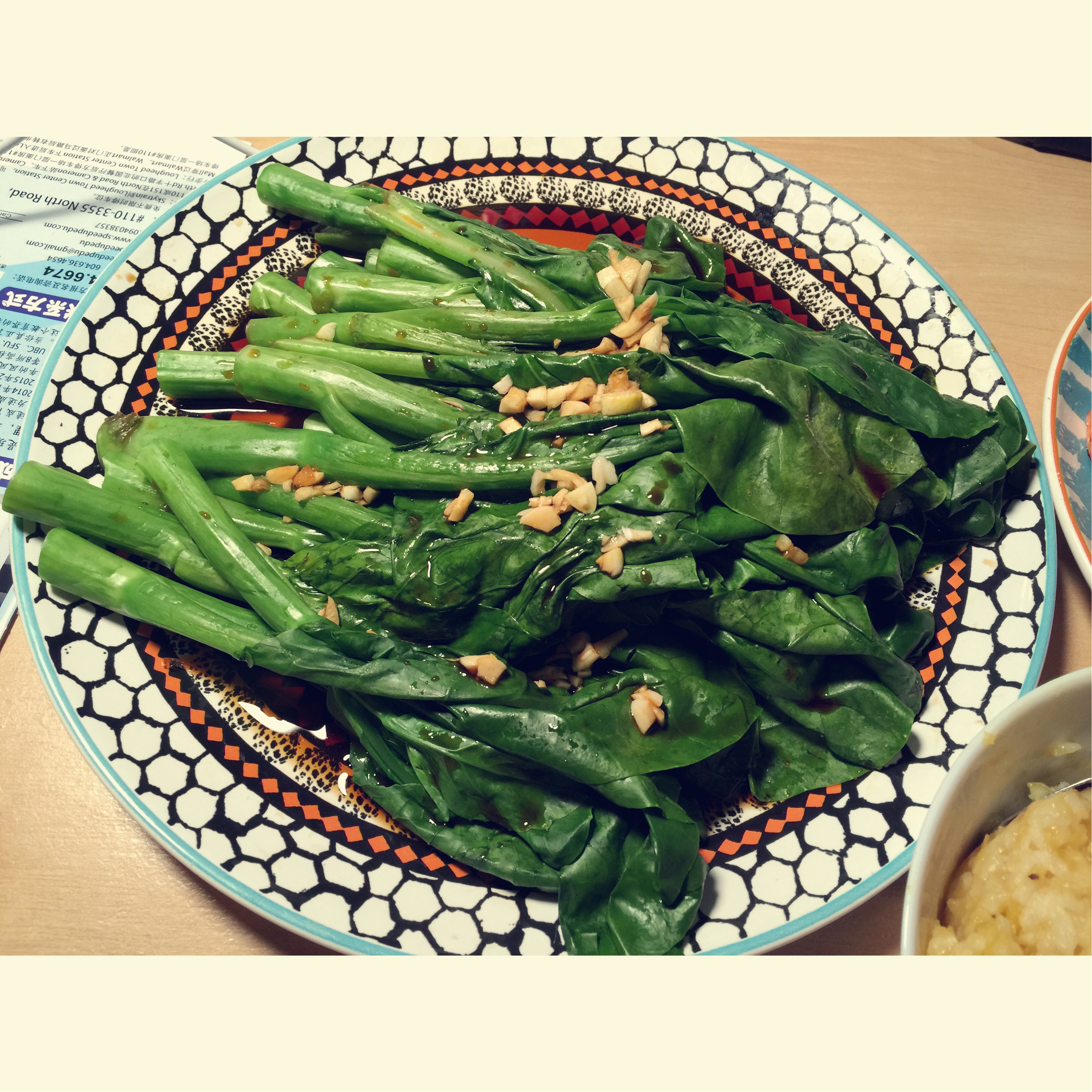 白灼芥蓝