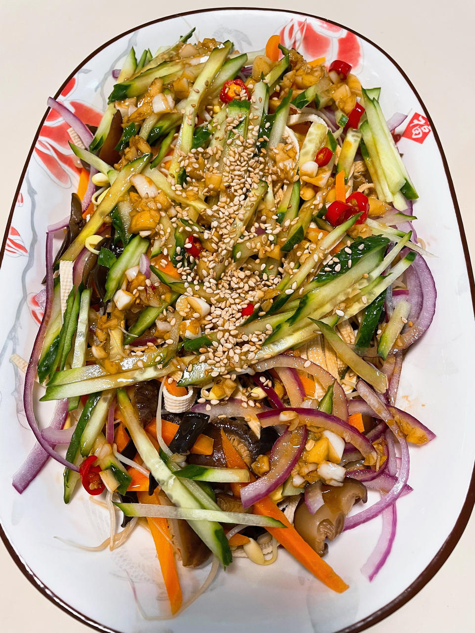 10分钟搞定-豪华版爆款凉拌豆腐丝