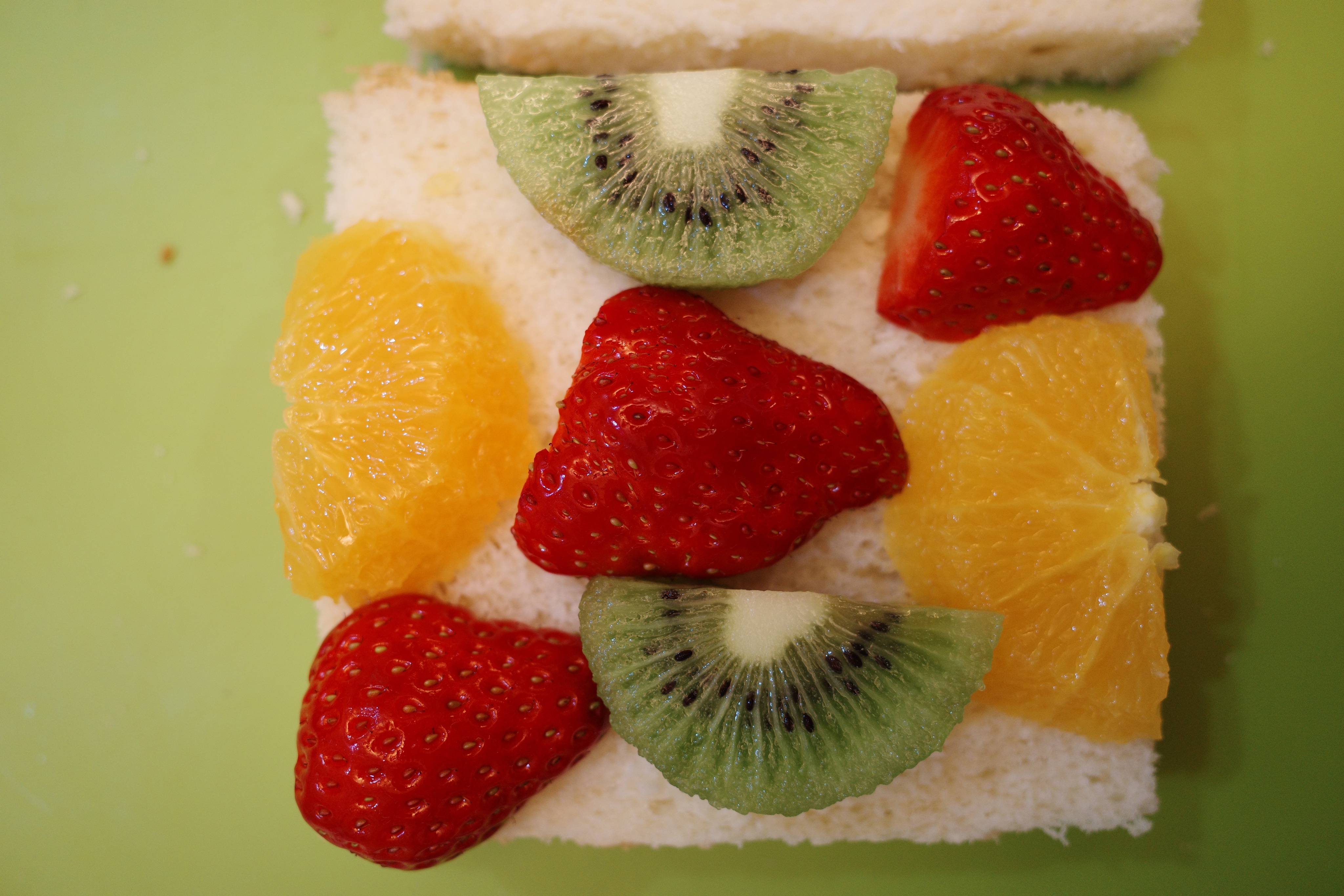 春游便当—水果奶油三明治的做法