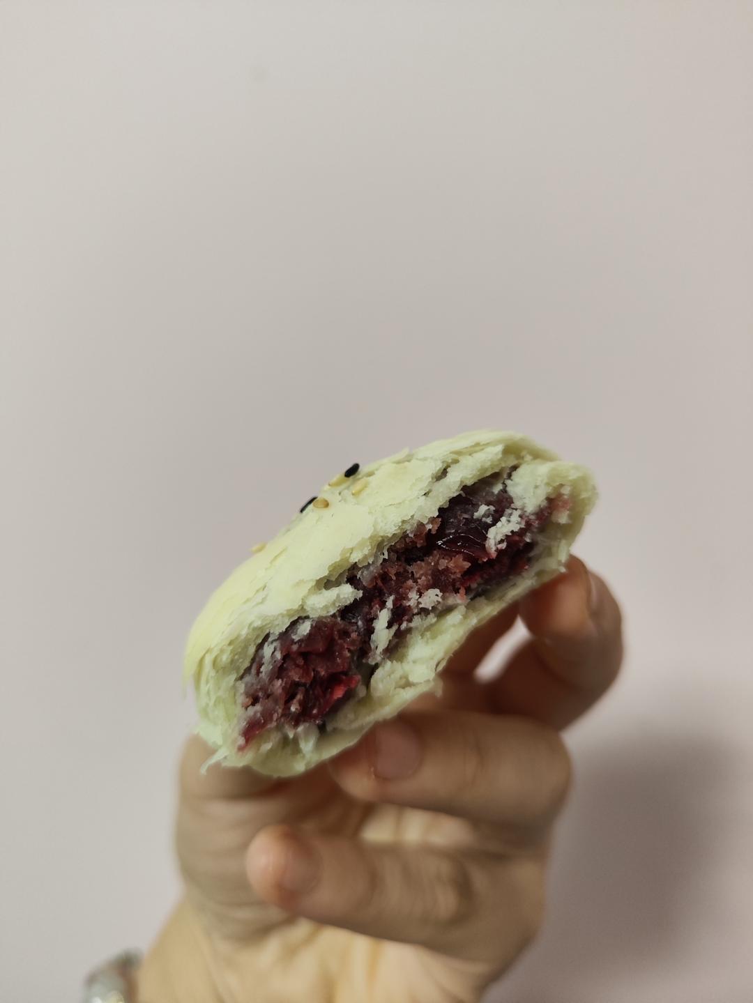 玫瑰鲜花饼，快手烫面法免出膜版，超级香酥！